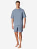 Schiesser Pyjama Modern in blaugrau