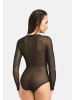 Teyli Langärmeliger Mesh-Bodysuit für Frauen Ero in schwarz