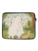 Mr. & Mrs. Panda Laptop Tasche Eisbär Umarmen Design ohne Spruch in Weiß