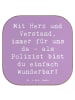 Mr. & Mrs. Panda Untersetzer Spruch Polizist Wunderbar mit Spruch in Lavendeltraum