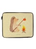 Mr. & Mrs. Panda Laptoptasche Igel Grillen ohne Spruch in Gelb Pastell