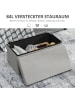HOMCOM Sitzbank-76L x 38B x 38H cm-Hellgrau