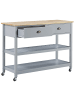 Beliani Servierwagen NAVARINO in Grau/Braun - (W) 120 x (H) 91 x (L) 48 cm
