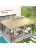 Outsunny Pavillon Ersatzdach 400L x 300B cm Beige