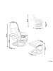 Beliani Massagestuhl HERO in Beige/Braun - (W) 51 x (H) 102 x (L) 80 cm
