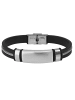 Adeliás Herren Armband aus Edelstahl 21 cm in silber