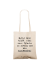 Mr. & Mrs. Panda Stofftasche Baumwolle Spruch Sprachen Lernen un... in Creme