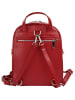 Cluty Rucksack echt Leder in rot