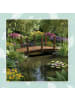 relaxdays Gartenbrücke in Braun - (B)150 x (H)55 x (T)67 cm
