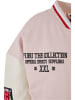 FUBU College-Jacken in light pink/offwhite/red