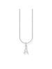 Thomas Sabo Kette Mit Buchstaben-Anhänger A in silber, weiß