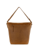 KLONDIKE 1896 Rush Samanta Schultertasche Leder 27 cm in cognac