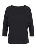 LASCANA 3/4-Arm-Shirt in schwarz