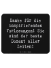 Mr. & Mrs. Panda Mauspad Spruch Bester Dozent mit Spruch in Schwarz