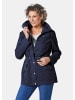 GOLDNER Jacke Longjacke aus fein strukturierter Ware in marine