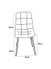 en.casa Esszimmerstuhl Lexnitz 2er Set in Anthrazit (H)89cm (B)44cm (T)52cm