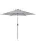 Beliani Marktschirm VARESE in Grau - (W) 270 x (H) 230 x (L) 270 cm