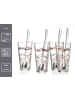 Ritzenhoff & Breker 4er Set Latte Macchiato Gläser + Löffel Sana 370 ml transparent in transparent