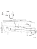 Beliani 3-Sitzer Sofa MOTALA in Blau/Braun - (W) 176 x (H) 76 x (L) 138 cm