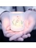 Mr. & Mrs. Panda Deko Windlicht Katze Blumen ohne Spruch in Transparent