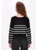 DreiMaster Women Pullover in black offwhite