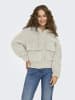 ONLY Teddyfell Jacke in Pumice Stone
