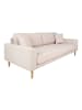 ebuy24 Sofa Lido Sandfarben 210 x 93 cm