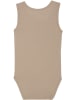 Minymo Kinder Kurzarmbody "Body W/O Sleeves" in Braun