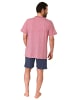 NORMANN kurzarm Schlafanzug Shorty Pyjama - 78312 in rot