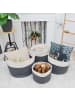 DuneDesign Aufbewahrungskorb Lomari (4er Set) grau