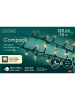 LUMINEO Lichterkette COMPACT 350 LED 7,5 m, grünes Kabel, in warm weiß