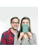 Mr. & Mrs. Panda Wanddeko Spruch 14. Geburtstag mit Spruch in Meeresbrise
