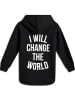 Sometime Soon Kapuzenpullover Raglanärmel Stmmontery Hoodie Kinder in BLACK