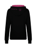 SCHIETWETTER Hoodie "Möwe Lotte" in black/neonpink