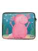Mr. & Mrs. Panda Laptop Tasche Axolotl Hurra Design ohne Spruch in Weiß