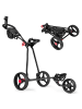 COSTWAY Golftrolley 3 Rad Klappbar in Schwarz