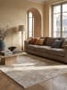 KADIMA DESIGN Teppich Kurzflor Abstrakt pflegeleicht Wohnzimmer Schlafzimmer Flur in Beige