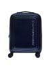 Mandarina Duck Logoduck + Metal 4 Rollen Trolley S 55 cm mit Dehnfalte in blue indigo