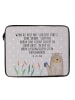 Mr. & Mrs. Panda Notebook Tasche Otter Stein mit Spruch in Grau Pastell