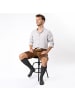 Occulto 1er Pack Lange Trachtensocken Silberdistel in Dunkelgrau