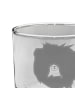 Mr. & Mrs. Panda Whiskey Glas Bär Königin mit Spruch in Transparent