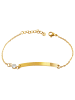 Adeliás Damen Armband aus Edelstahl 17 cm in gold
