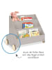 Pinolino Kinderbücherregal Lasse mit Rollen in gray