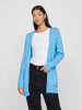Vila Feinstrick Basic Cardigan Stretch mit Taschen VIRIL in Hellblau-2