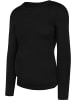 Normani Outdoor Sports Merino Umstands-Langarm-Shirt „Cambria“ in Schwarz