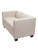 MCW 2er Sofa Lille, Leder, creme