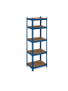 relaxdays Schwerlastregal in Blau - (B)60 x (H)180 x (T)45 cm