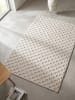 KADIMA DESIGN Flachgewebe-Teppich Schachbrett Grafisch Modern Pflegeleicht in Creme