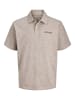 Jack & Jones Bequemes Polohemd mit Knopfleiste in Grau
