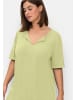 sheego Longshirt in pistazie